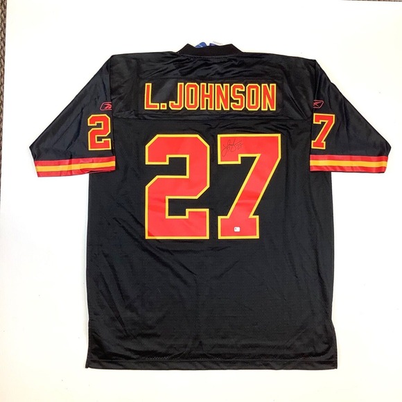 Signed Reebok Players Larry Johnson #27 Kansas City Chiefs Jersey 2XL NEW w/Tag - Picture 6 of 13